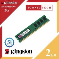 KINGSTON 2GB DDR2 PC2-6400 800MHZ DESKTOP MEMORY RAM (2GB 2Rx8 PC2-6400U) [Used or Brand New]