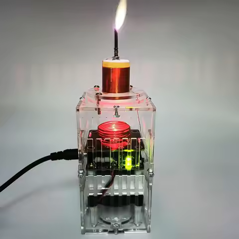 Tesla Coil High Frequency HFSSTC Electronic Candle Plasma Flame DC 36V-48V/DC 36V-40V Technology Exp