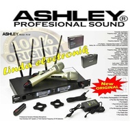 MERAH Ashley RCM Rechargeable wireless Microphone Ashley Rcm handheld Official Warranty - Red