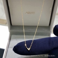 AHKAH Mini Heart Necklace Ultra-Fine Peach Heart Temperament Light Luxury Niche High-End Heart-Shape