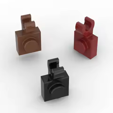 MOC 10PCS 61252 1x1 Modified Building Blocks 6019 With Open O Clip Bricks Particle Puzzle Idea Toys 