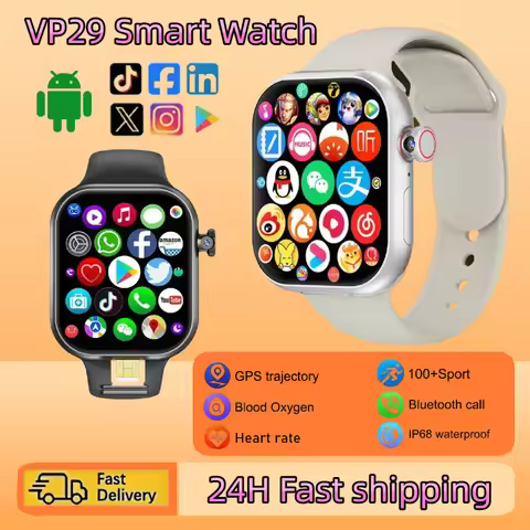 Fashion VP29 5G Smart Watch Android 10.0 Operating System 2.29 Mold Large Screen Rotating Camera GPS