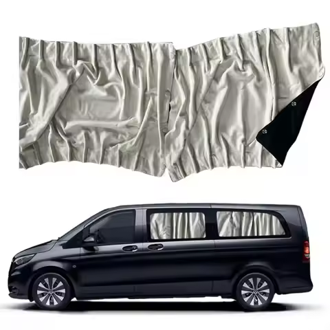 ASuitable for Benz W447 Vito V-Class v220 v260 v250 Deer Fleece Curtains, Sun Protection,Insulation,