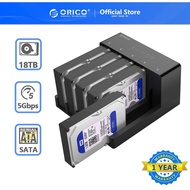 ORICO 2.5/3.5 SATA HDD Enclosure Offline Clone Super Speed USB 3.0 Hard Drive Support 16TB (6558US3)