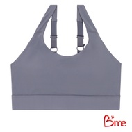 B'me (Sport Bra) เสื้อชั้นในไร้โครงรูปแบบตะขอ Level 1 ฟองบาง  รุ่น MER007 สีเทา สีเหลืองมัสตาร์ด สีเ