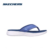 Skechers Women On-The-GO 600 Favorite Sandals - 140701-NVY 5-Gen Technology, Hanger Optional, Machine Washable Kasut Slipar Slipper Perempuan