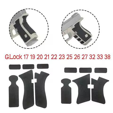 Gun Protective Sticker smith Pistol Rubber Grip Tape Wrap G17 G19 G20 G25 G26 G33 G38 Handgun Weapon