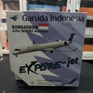 Garuda Indonesia Bombardier CRJ1000 PK-GRC Explore Jet Exclusive 1:400 Scale Edition By Airshop Diec