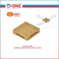 EARTHING AND LIGHTNING PROTECTION-STG 503-COPPER SQUARE TAPE CLAMP 50 X 3MM / CONDUCTOR FIXING DC TA