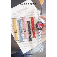 Polka Dot Black Dot Leather Small Waist GT6 Suitable for Huawei GT5 Watch watch4 Apple S11 Strap S10