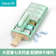 Pill Box Portable 1 Day 2 Meals Packing One Week Seven Days Medicine Dispenser Week Portable Medicin