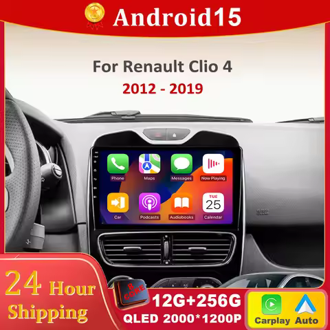 Android 15 For RENAULT Clio 4 BH98 KH98 2012 - 2019 Car Radio Navigation Multimedia Video Player WIF