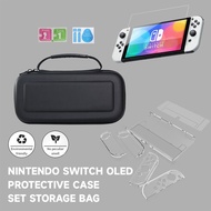 Nintendo Switch Carry Case Screen Protector Film Hard PC Case + Thumb Caps Hand Bag for NS