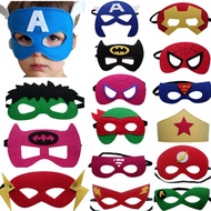 Children Spiderman Hulk Mask Superhero Felt Mask Halloween Cosplay Holiday Blindfold