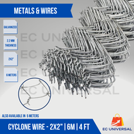 Cyclone Wire Mesh (2x2") 6 meters roll 3 4 5 & 6 Ft height | EC Universal