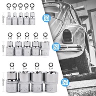 Socket Head e-Type Socket Socket Six Flower Auto Repair e8e10e12e14 Combination Tool Plum Blossom E1