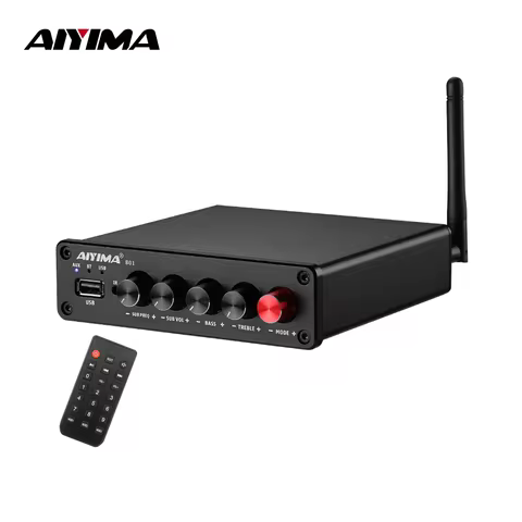 AIYIMA B01 Bluetooth Power Amplifier 2.1 Sound Amplificador Speaker Home Audio Amp A03 TPA3116 Subwo