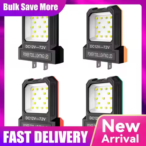 1pc 14W LED Camping Lantern Mini Pocket Work Light Accessory For 12-72V Battery Power Tool Light Lam