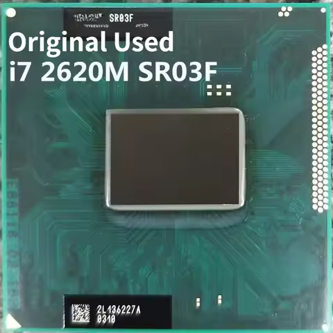 Intel Core i7 2620M i7-2620M SR03F 2.7GHz 35W 2 Core 4 Thread Laptop CPU notebook Processor Socket G