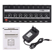 HA800S Headphone Amplifier 8 Channels Mono/Stereo Metal Stereo Amps Audio Amp. Ultra-compact 8-Chann