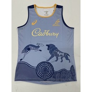 High Quality 2025 Australia Vest Rugby Jerseys Men Sleeveless Rugby Football Shirt