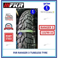FKR MOTORCYCLE TYRE RANGER 3 110/90-16 TUBELESS (YEAR 2025)