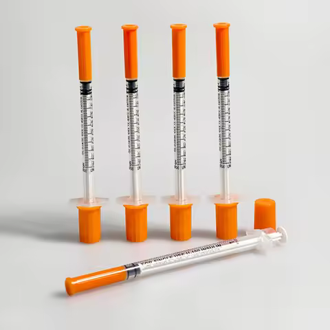 50/20/5PCs 0.3/0.5/1mL Disposable Veterinary Syringe with Needle for Dog Cat Pets Animals Sterile Ul