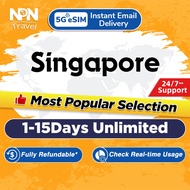 Singapore eSIM 5G 1-15 Days 500MB-2GB Unlimited Data | Instant 24h Email Delivery | High Speed Trave