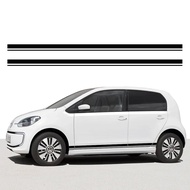 Car Side Skirt Sticker Vinyl Decal Racing Stripes Exterior Graphics Accessories For Volkswagen Up VW