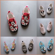 HK2 Disney Mickey Cartoon Slip-on Shoes Canvas Shoes for Kids Girls Boys Flat Shoes Low-fronted Danc