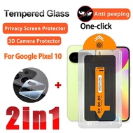 2 IN 1 Privacy Film Google Pixel 10 Glass Film for Google Pixel 10 9 8 Pro 4 3 3a 2 XL 9a 8a 7 7a 6 