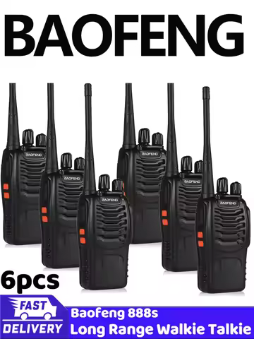 Self driving tour handheld baofeng walkie talkie BF 888 S 6 PCS or 3 pairs of long-distance two-way 
