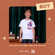 Little X eight Boy Drew T-Shirt - Spiderman Marvel Original Licensed Disney T-Shirt - Marvel Collect