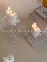 Click卡通小精靈蠟燭可愛小擺件小禮物家居裝飾氛圍燭光晚餐道具