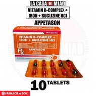 Appetason Vitamins (Vitamin B-Complex + Iron + Buclizine HCI) | La Casa de Miao | Farmacia ni Dok