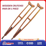 Saklay Wood Crutches Medical Crutches Saklay Wooden Crutches 1 Pair or 1 Piece