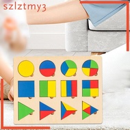 [szlztmy3] Wooden Geometry Puzzle Sensory Toy Matching Toy