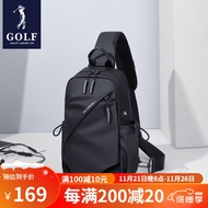 K-J Golf（GOLF）Chest Bag Men's Messenger Bag Business Fashion Shoulder Bag All-Match Small Bag Waterproof Outdoor Sports