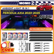 Car Perodua Axia 2023 - 2025 Ambient Light Magic App Universal Interior LED Atmosphere Strip Light L