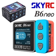 SkyRC B6neo Smart Charger DC 200W PD 80W LiPo Battery Balance Charger SK-100198 Compact 6S Charger D