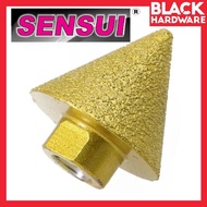 Black Hardware Mata Drill Mozek Kaca Tile Drill Bit Diamond Drill Bit Polishing Grinding Wheel Chamf