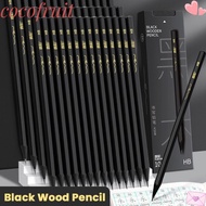 COCOFRUIT 10/30PCS Sketch Pencil, HB 2B Black Wood Graphite Pencil, Professional Black Lead HB/2B Pe
