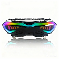 ไฟท้าย RGB สำหรับ Nmax 2020-2024 125CC/155CC สวิตช์แม่เหล็กอัจฉริยะ ไฟท้าย LED เปลี่ยนสีได้