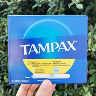 ผ้าอนามัยแบบสอด สำหรับวันมาปกติ Cardboard Regular Tampons 5, 10, 20, 54 Count (Tampax®) ปราศจากน้ำหอม สีย้อม และสารฟอกสีคลอรีน