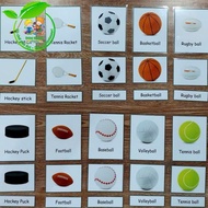 3-part flashcards - Sports