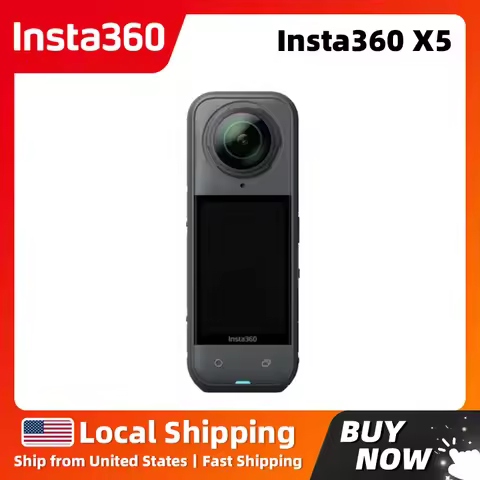 Insta360 X5 360 Cameras 8K30fps 360 Video with Dual 1/1.28" Sensors Triple AI Chip for Superior Low 