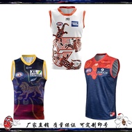 Native Australian AFL lions edition vest sleeveless football clothes tear jerseys male RugbyJersey resistance