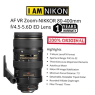 NIKON AF NIKKOR 80-400MM AF VR F/4-5.6D ED (1 YEARS WARRANTY)SUPER ZOOM LENS 400MM ORIGINAL 80-400MM