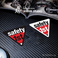 1Safety First Warning Sticker Motorcycle Sticker for New Drivers, Rear Safety Waterproof Reflective 