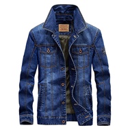 YuanLan Men Jacket Denim Jeans Jackets and Coats for Autumn Casual Slim Brand Clothing Cowboy Jeans Jacket Mens Streetwear
